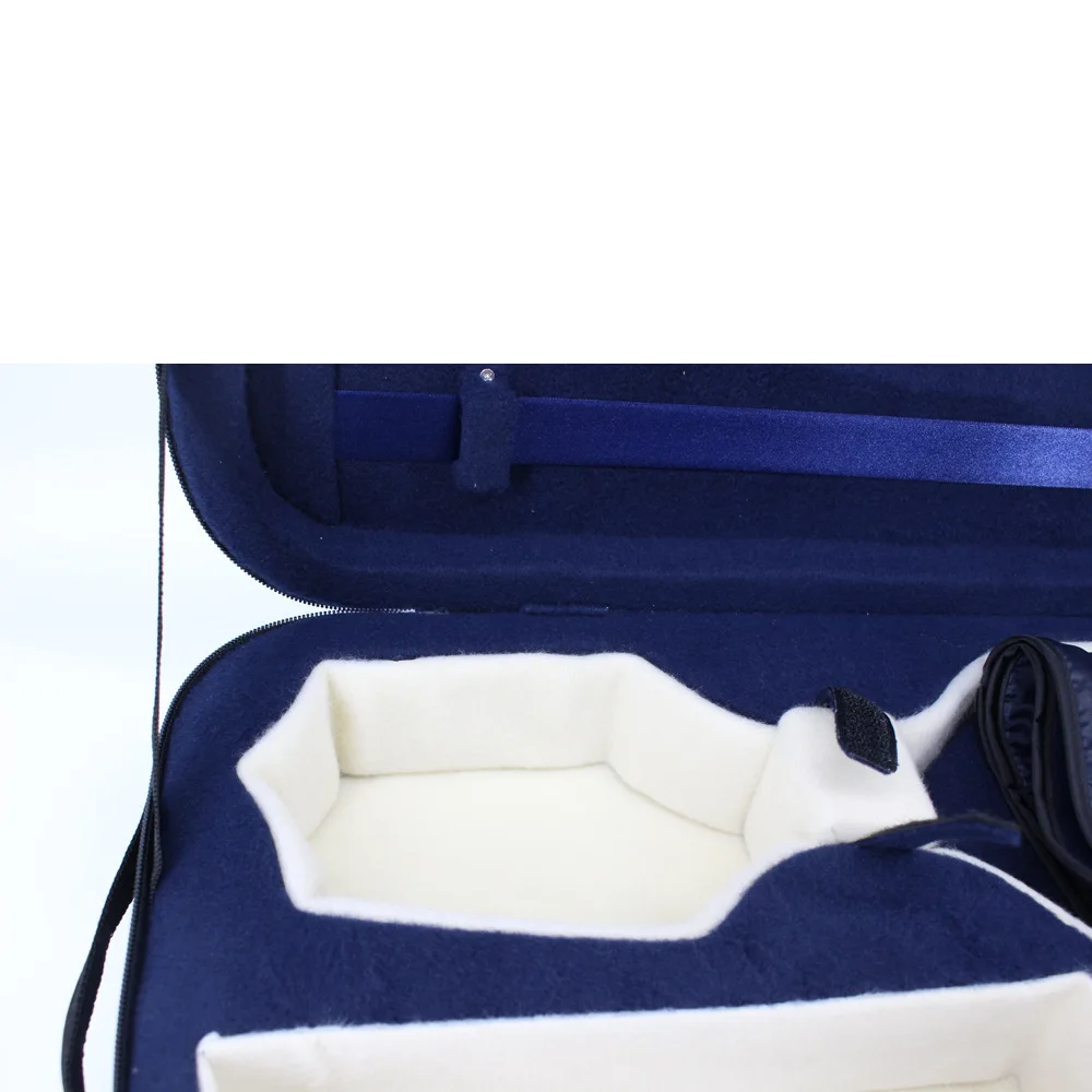 Picture 3: Violin 4/4 3/4 Lightweight Waterproof Widened Shoulder Pad Strong Foam Gray Blue Small Violin Case