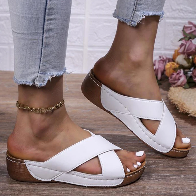 Women Sandals Shoes Summer Breathable Sandals Woman Sandals Laies Wedge Women Shoe Beach Slippers Woman Footwear Female