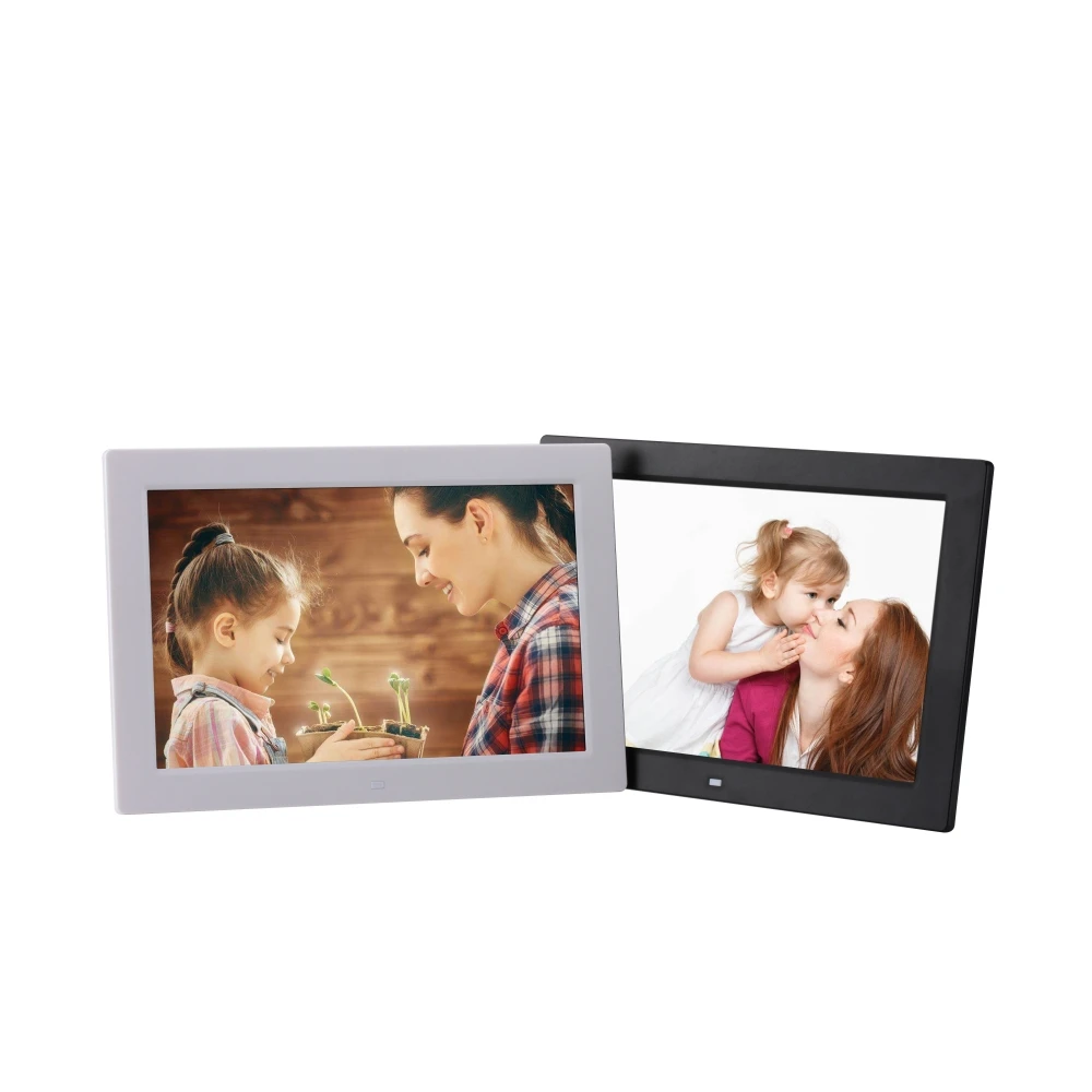 

12-дюймовая цифровая фоторамка HD электронный фотоальбом часы календарь дисплей изображения воспроизведение видео