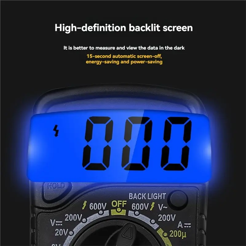 CQMF-XL830L 다기능 디지털 멀티미터 저항 전압 측정 AC/DC 볼트미터 DC 암미터 테스터