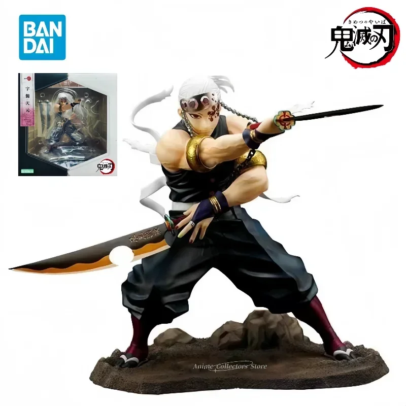 

Bandai Original Kotobukiya CO Demon Slayer Anime Character Uzui Tengen Desktop Ornaments Movable Collectible Model Doll Toy