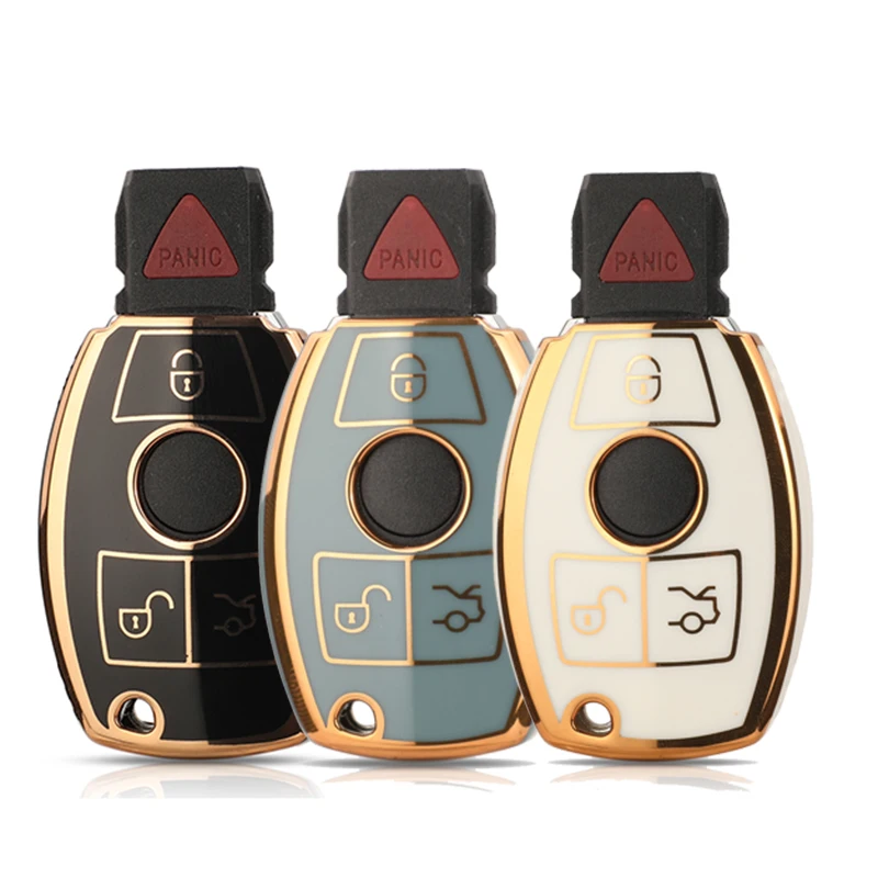 

Jingyuqin Чехол для автомобильного брелока из ТПУ для Mercedes Benz A B C E S G Class W204 W205 W212 W213 W176 W177 GLC CLA AMG Аксессуары