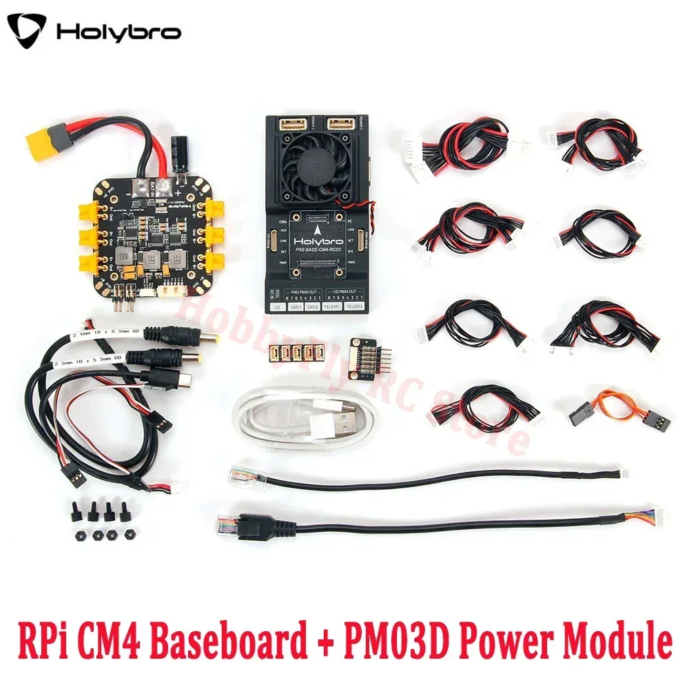 

Материнская плата HolyBro Pixhawk RPi CM4 с модулем контроллера полета Pixhawk 6X, модуль питания PM03D для автопилота