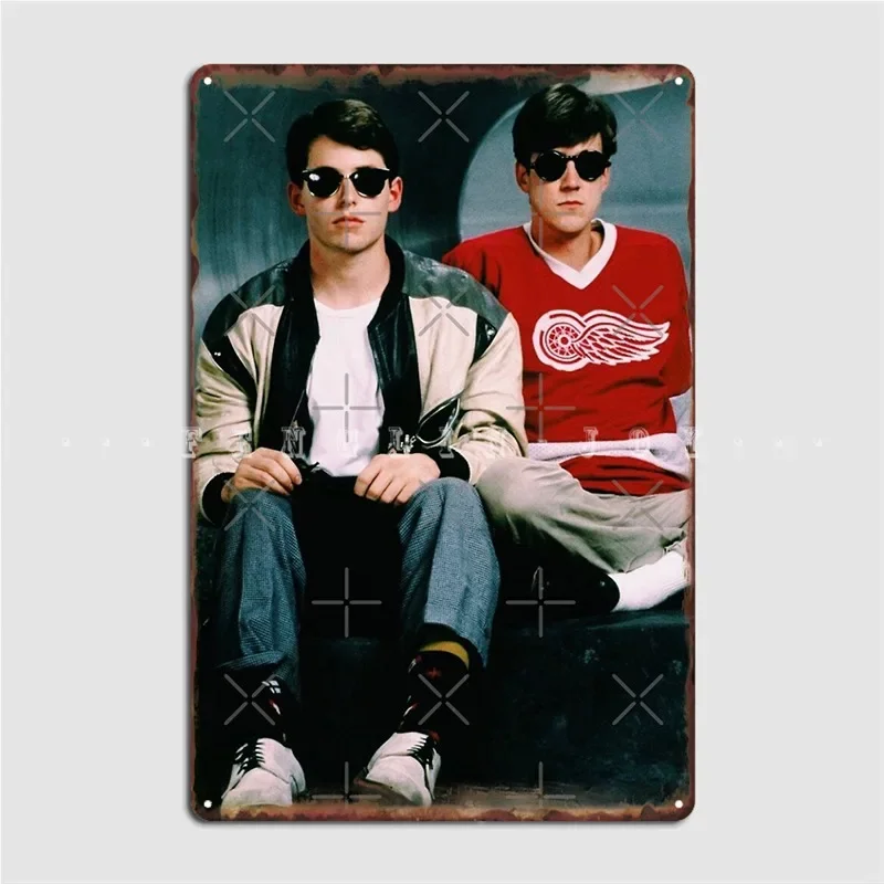 Ferris Bueller's Day Off Poster Metal Plaque Wall Pub Cave Pub Retro Mural Painting Tin Sign Poster