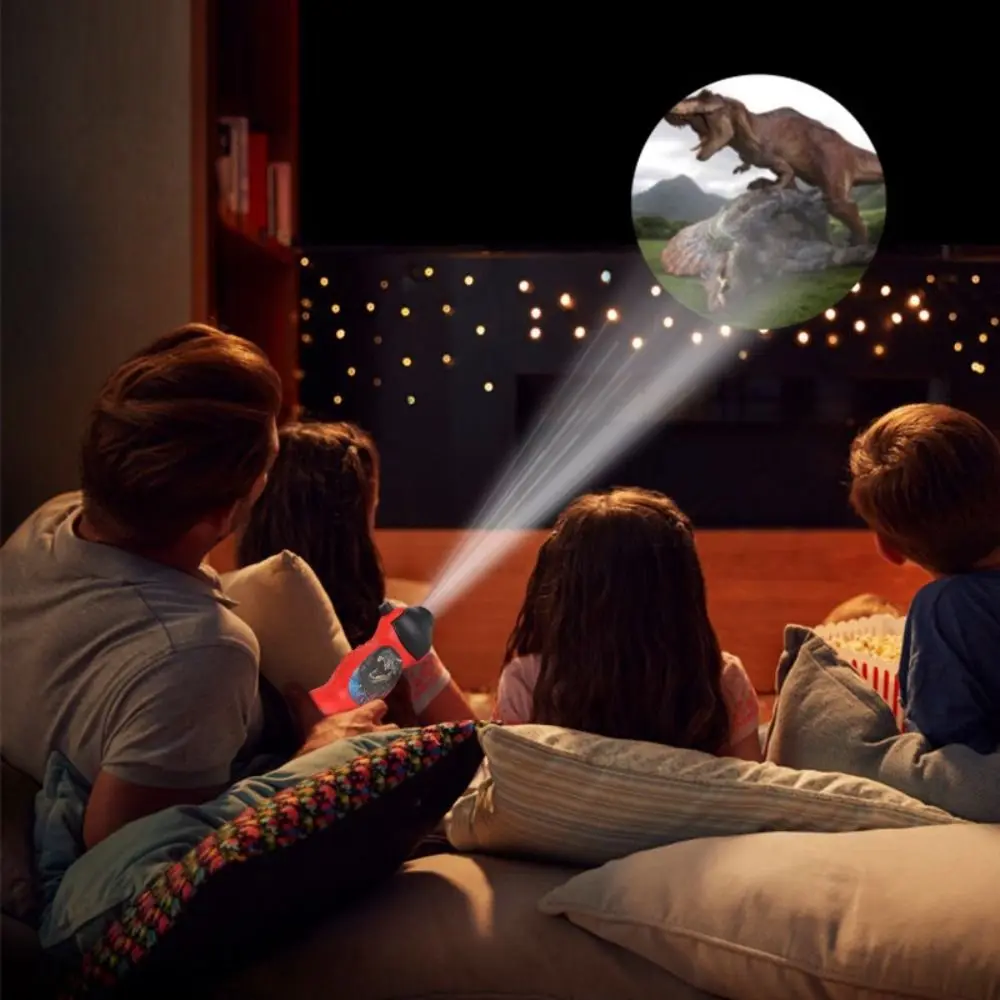 Plastic Projector Lamp Educational Toy Handheld Puzzle Animal Pattern Torch Projector 24 Patterns LED