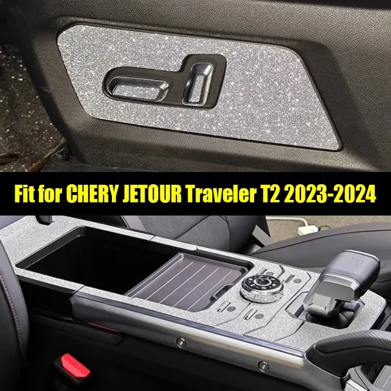 

Car Interior Stickers Suitable for CHERY Jetour Traveller T2 2023 2024 Gear Shift Panel Star Diamond Stickers Car Interior Parts