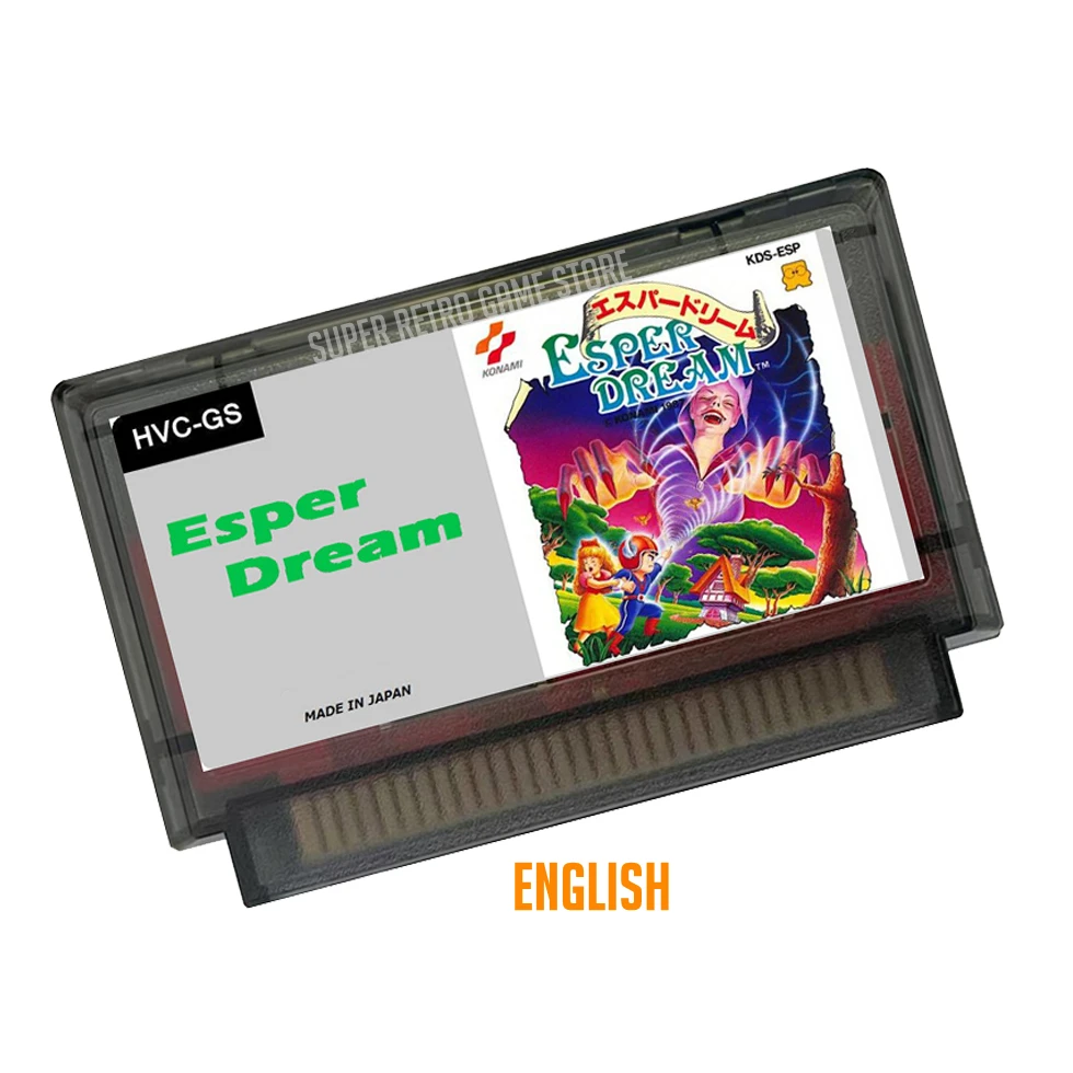 Esper Dream English / Japanese ( FDS Emulated ) Game Cartridge for FC Console 60Pins 8 Bit Video Game Cartridge