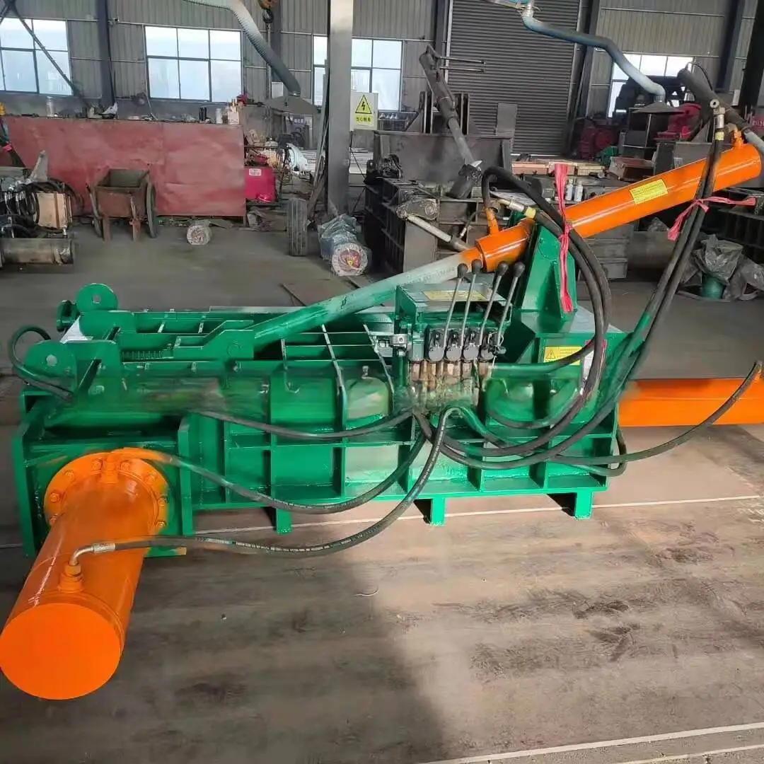 Fully Automatic Iron Scrap 125 Ton Waste Metal Horizontal Rebar Color Steel Tile Packing Baler