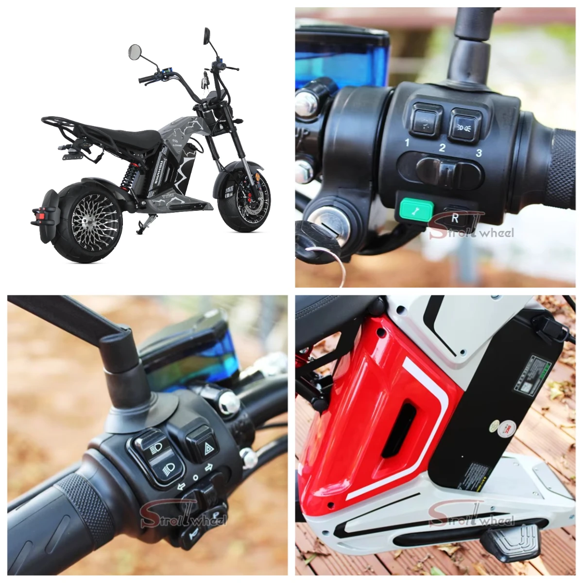 2000W 3000W 4000W Optional Citycoco High Speed Electric Scooter 60V 45km/h for Adults