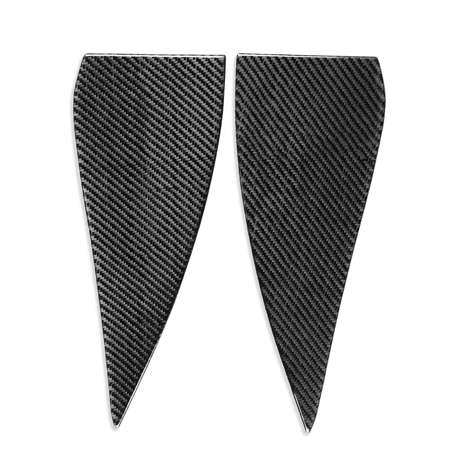 for Mustang Mach E 2021 2022 Dashboard Side Panel Decoration Sticker Trim Decal Car Interior Accessories Carbon Fiber