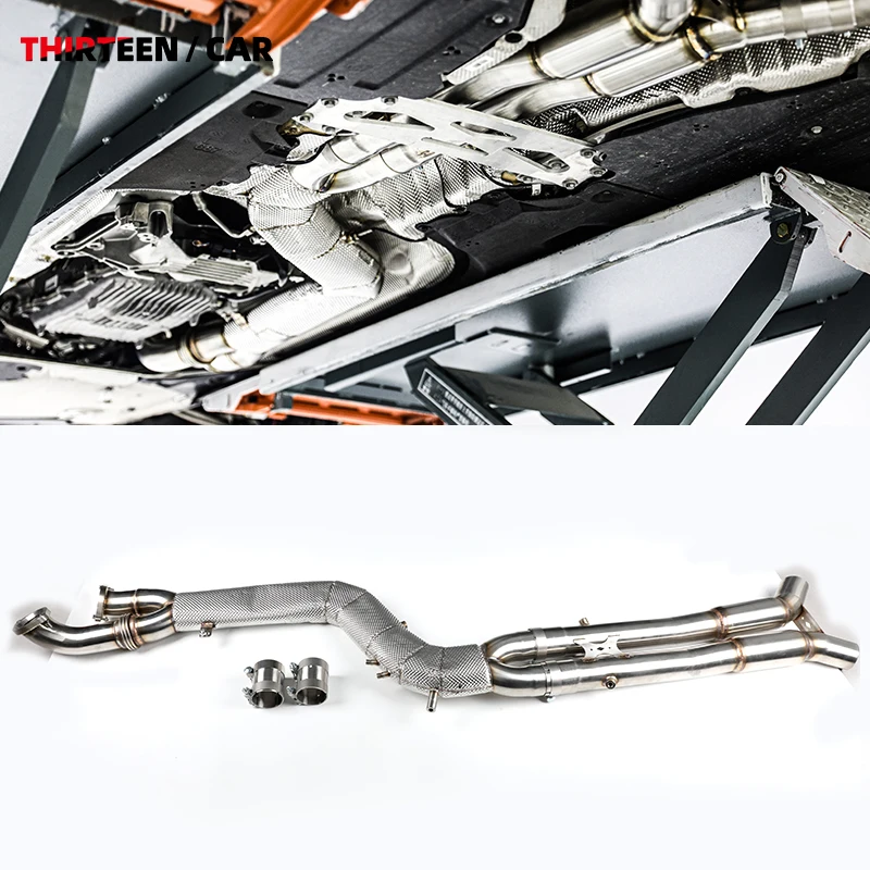 

for Bmw G80 G82 G87 M2 M3 M4 S58 3.0T T304 Stainless Steel Exhaust101mm Equal-length 4 Inches Belt Opf Monotube Midpipe