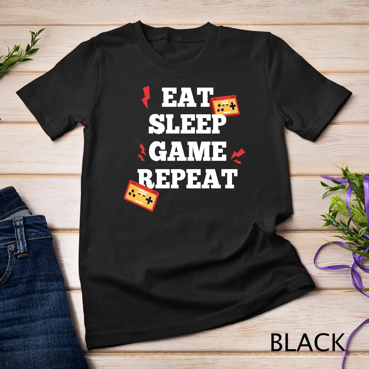 Eat, Sleep, Play, Repeat - The Ultimate Player's Catchphrase, Retro Arcade Lovers' T-Shirt and Sweatshirt Campaign