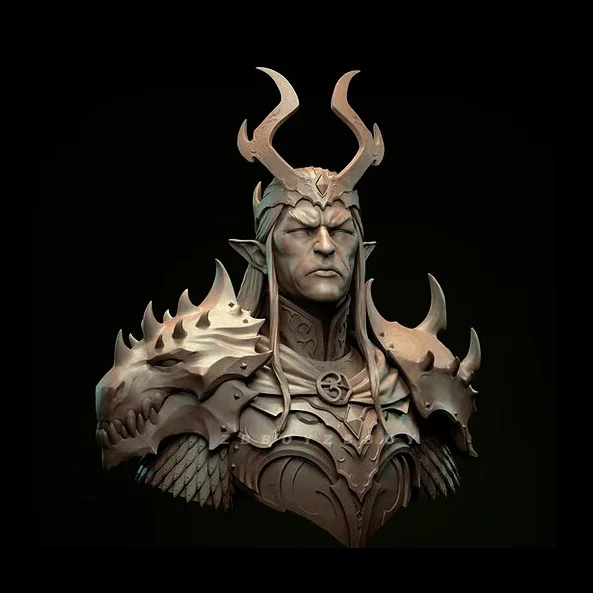 1/12 الراتنج أطقم منمذجة الأمير نصف الجسم عديم اللون التجميع الذاتي (عرض خاص) A-2007 #3