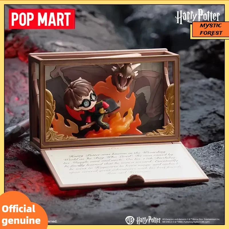 البوب مارت حقيقية هاري بوتر هوجورتس السيرة الذاتية سلسلة صندوق أعمى لعبة الديكور صندوق غامض لطيف أنيمي الشكل هدية مزخرفة