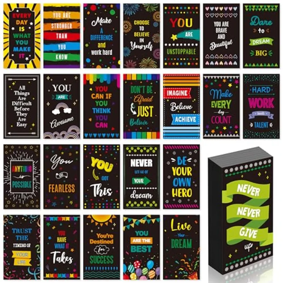 

50 PCS Motivatiol Magnets 25 Designs Inspiratiol Magnets Positive Affirmation Decals for Adults Fridge 2' x 3.5'