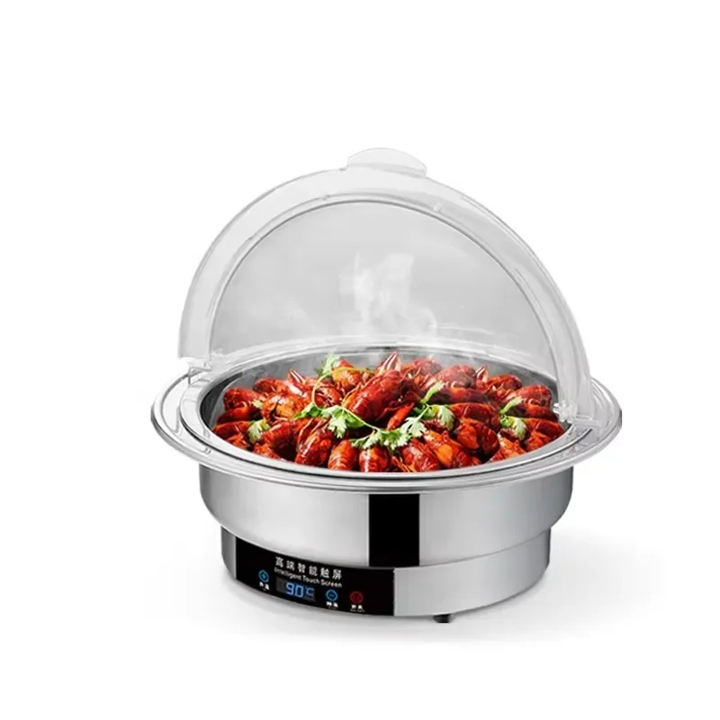 Silver Serving Stainless Steel Equipment Food Warmers Buffet Chafing Dish Chaffing Dishes Electric Heating Buffet Dish