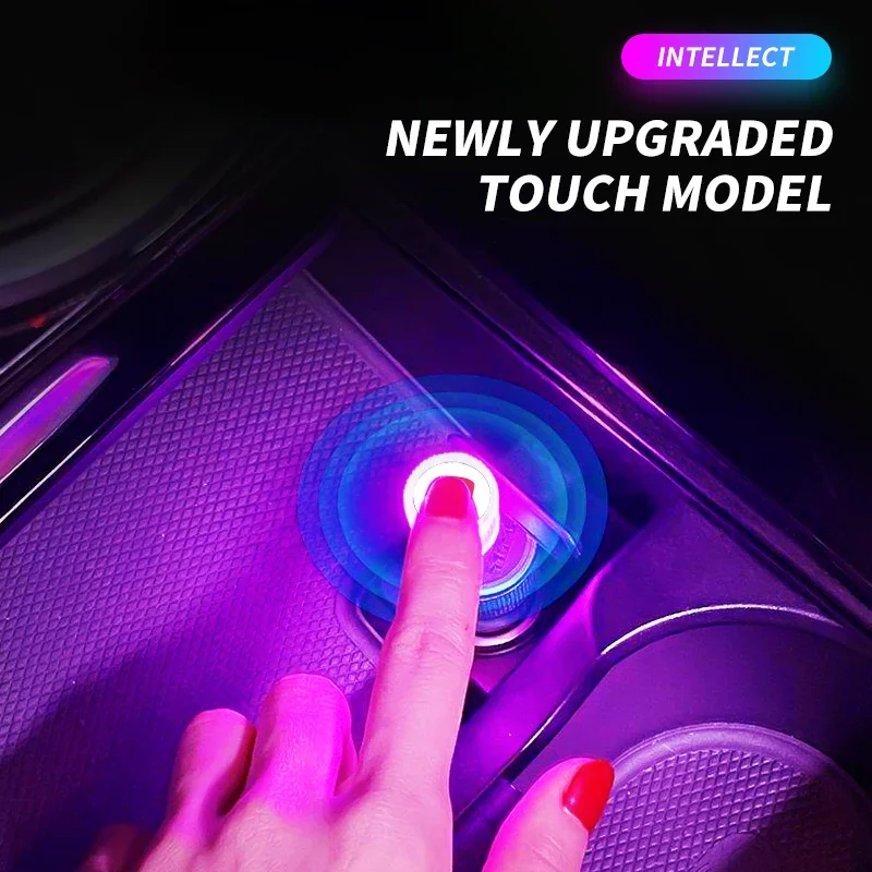 USB Car Interior Ambient Atmosphere Light LED Signal Lights For Fiat 500 Ducato Pondo Punto Panda FR Abarth Doblo Stilo Bravo view 2