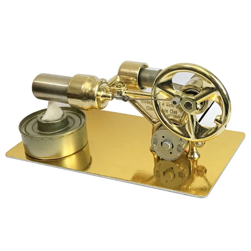 Adjustable Speed Mini Hot Air Stirling Engine Generator Motor Model Toy Gift Dropship