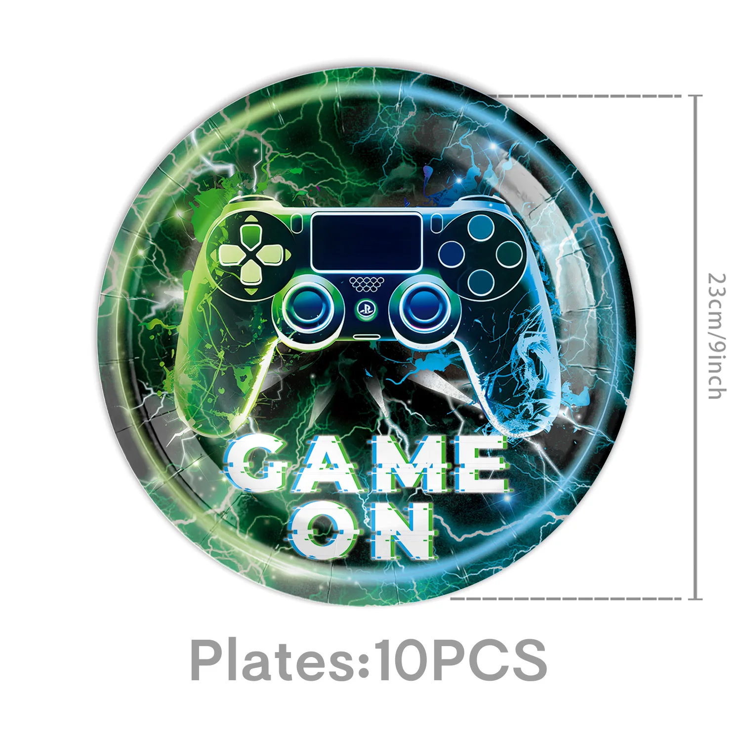 Video Game Themed Birthday Party Decorations Supplies Set Plates Tablecloth Cake Topper Banner Backdrop Gamepad Balloons Decor