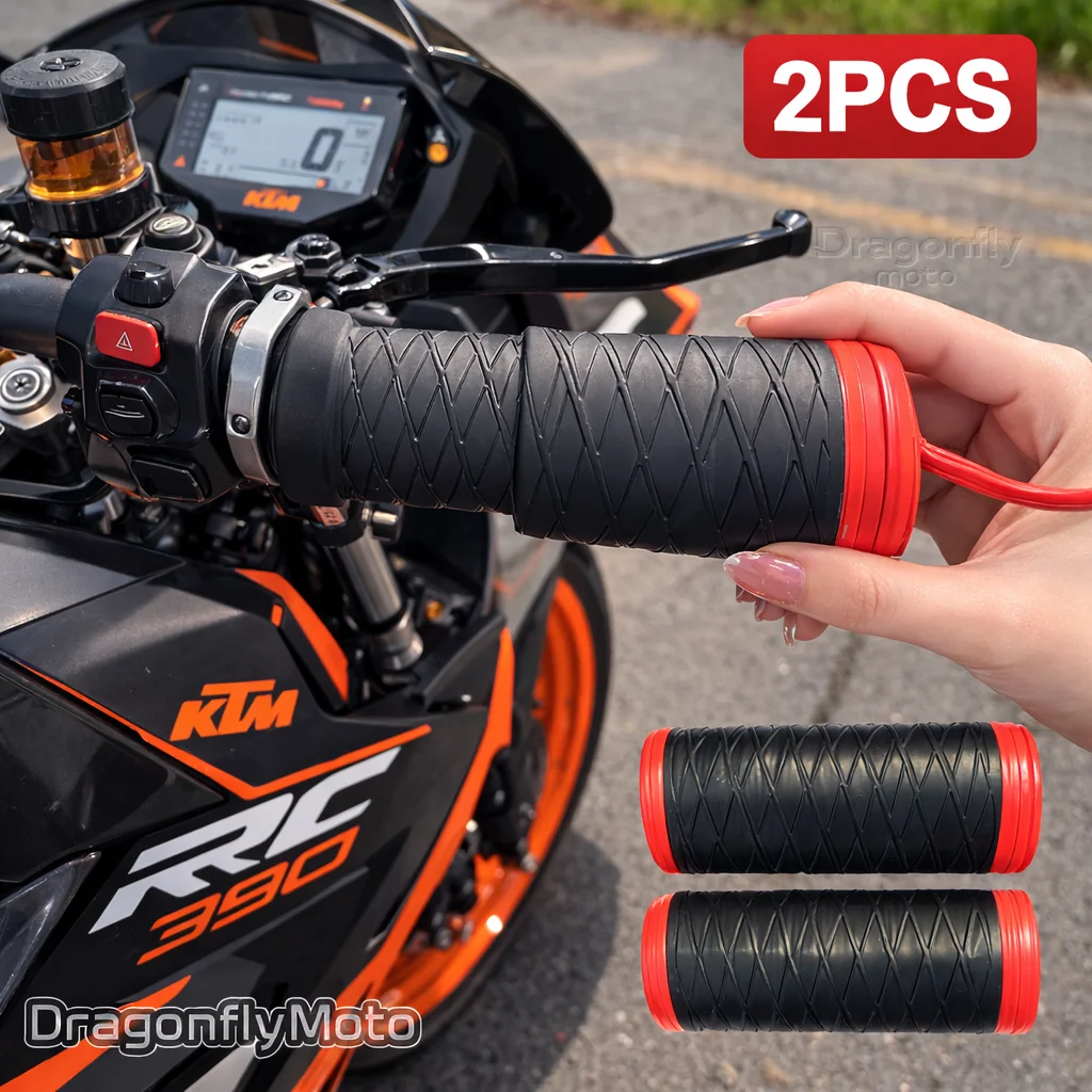 

Силиконовые чехлы на руль мотоцикла для KTM RC 125 200 250 390 rc390 2014, самосжимающиеся, нескользящие, чехлы для рукояток мотоциклов
