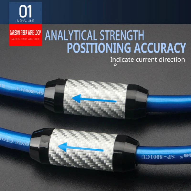 High quality HiFi Audio XLR Balanced Cable OFC Copper Conductor Carbon Fiber XLR Plug
