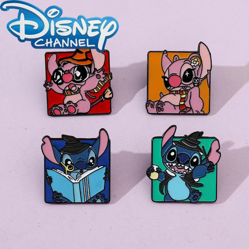 

4pcs Creative Lilo&Stitch Brooch Kawaii Personalized Stitch Enamel Pin Backpack Clothing Jewelry Metal Badge Accessories Gift