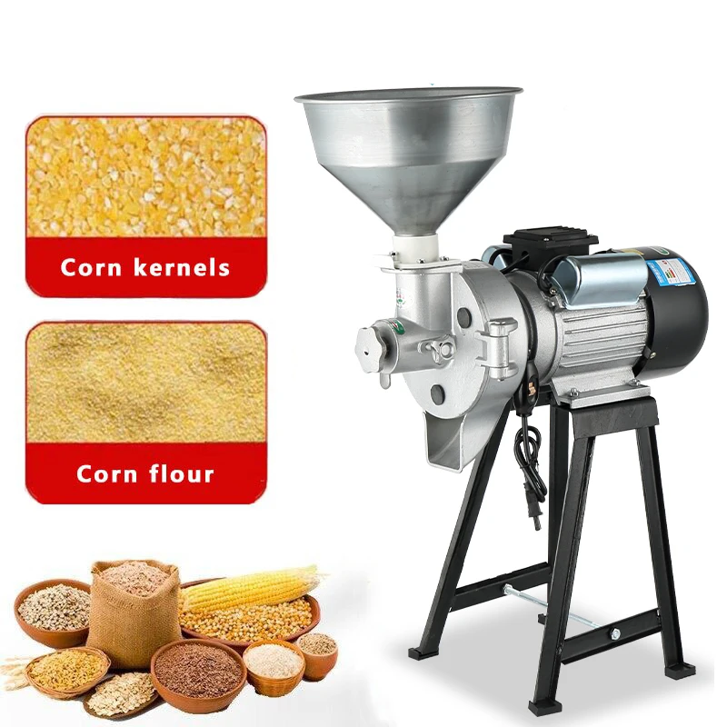 10V/220V Powder Grinder Spice Grinder Grain Crusher Large Commercial High Capacity Stainless Steel Pure Copper Motor