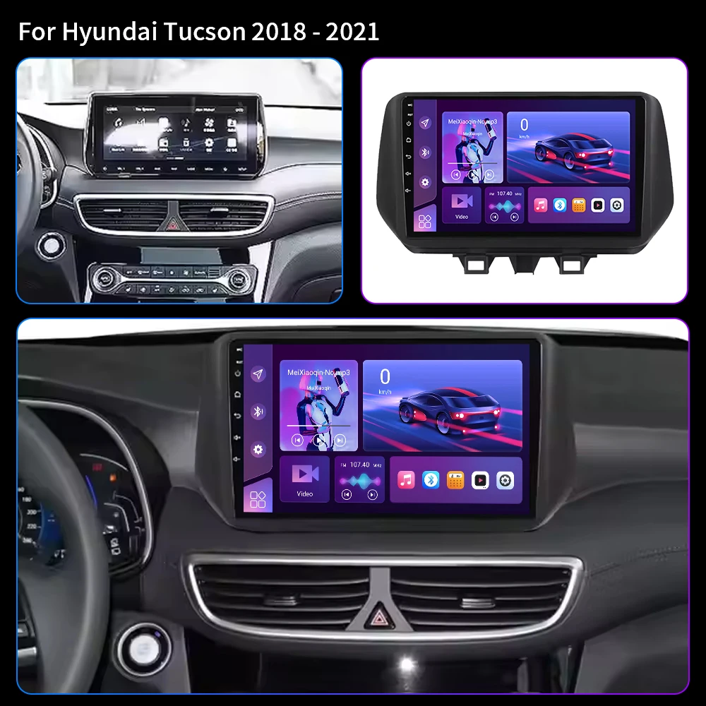 For Hyundai TUCSON 2019 2020 2021 Android Auto Wireless Carplay Car Radio Multimedia Player GPS Navigation WIFI Stereo Head Unit