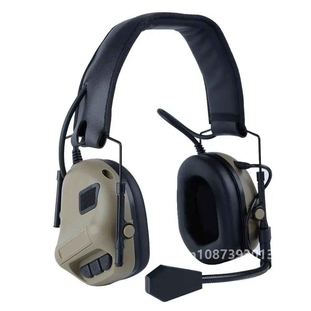 Tactical Militar Headset Without Sound Pickup Noise Reduction Version Head Wearing Hunting Airsoft Shooting Earphone