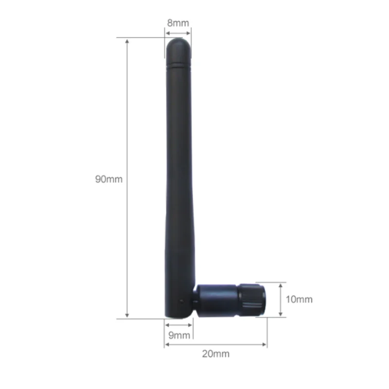 433MHz Rubber Antenna Omnidirectional Antenna 2.5dBi Flexible SMA Connector 433 MHz Omni Antenna for communication