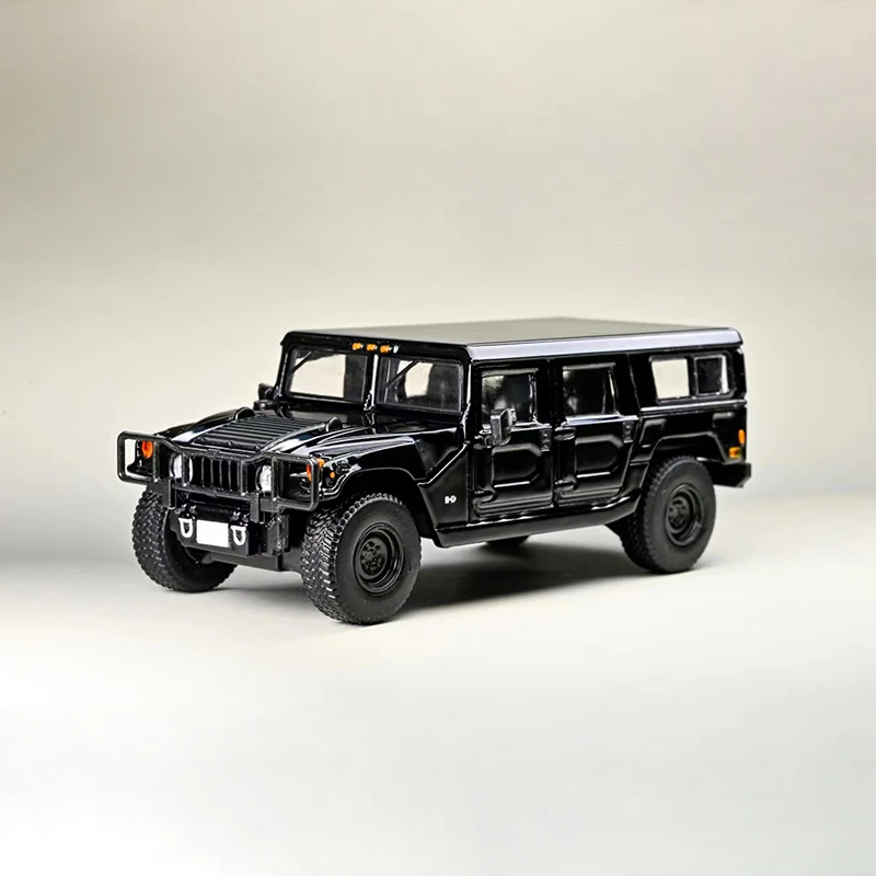 1:64 scala Hummer H1 fuoristrada modello di auto in lega giocattolo pressofuso ornamento da collezione Souvenir giocattoli auto