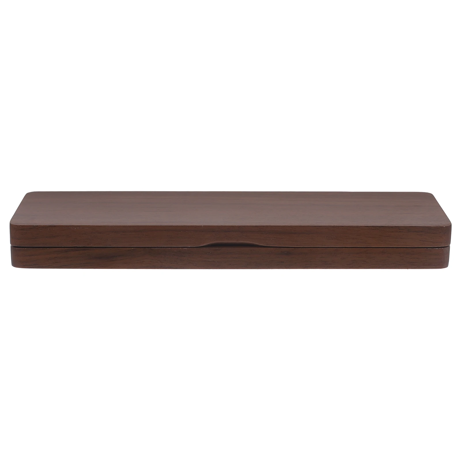 

Wooden Storage Box Vintage Eco-Friendly Portable Organizer Case Magnetic Clamshell Design Easy Carry Holder Single Slot Pen Box