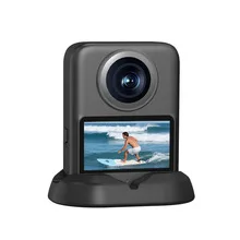 قاعدة من السيليكون CoverJoy لكاميرا DJI Osmo 360 وحامل سطح المكتب المضاد للانزلاق مع منفذ شحن وحامل ثابت محمول