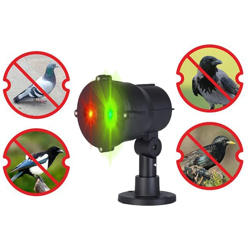 

Motion Bird Repeller with Remote Control, Alert Light for Outdoor Events, Advertising, Pest Deterrent