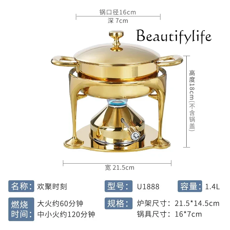 

Watts stove boiler, one person, one pot, small hot pot, single stainless steel fire boiler