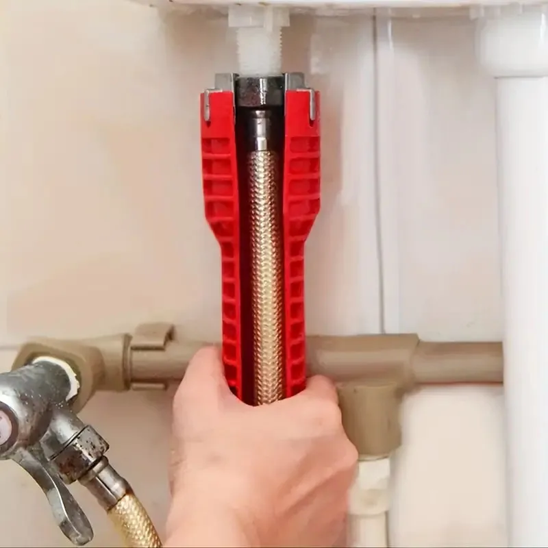 5/8/14 in 1, Multifunktions-Waschbecken-Wasserhahn-Schraubenschlüssel, Sanitär-Doppelkopf-Wasserrohrschlüssel-Set, Handreparaturwerkzeug für Badezimmer und Küche – Detail 7