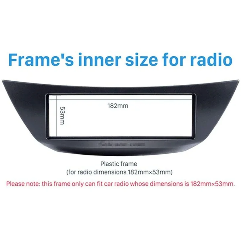 1 Din Car Radio Facia For Renault Laguna III 2007 DVD Stereo CD Panel Dash Kit Trim Fascia Dashboard Frame Black
