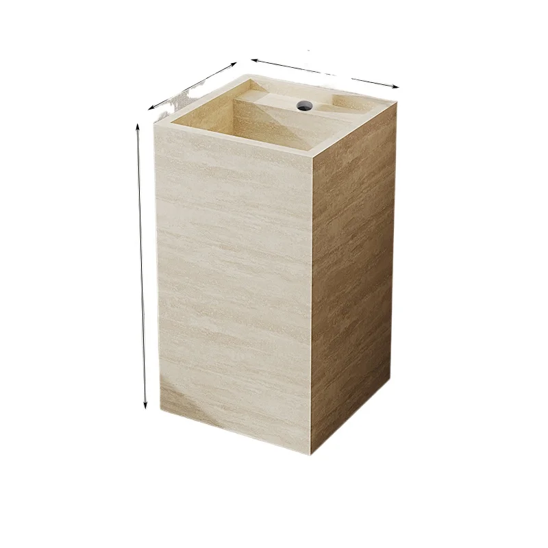 

Floor-to-ceiling rock slab column basin Washbasin Balcony Outdoor sink Column basin