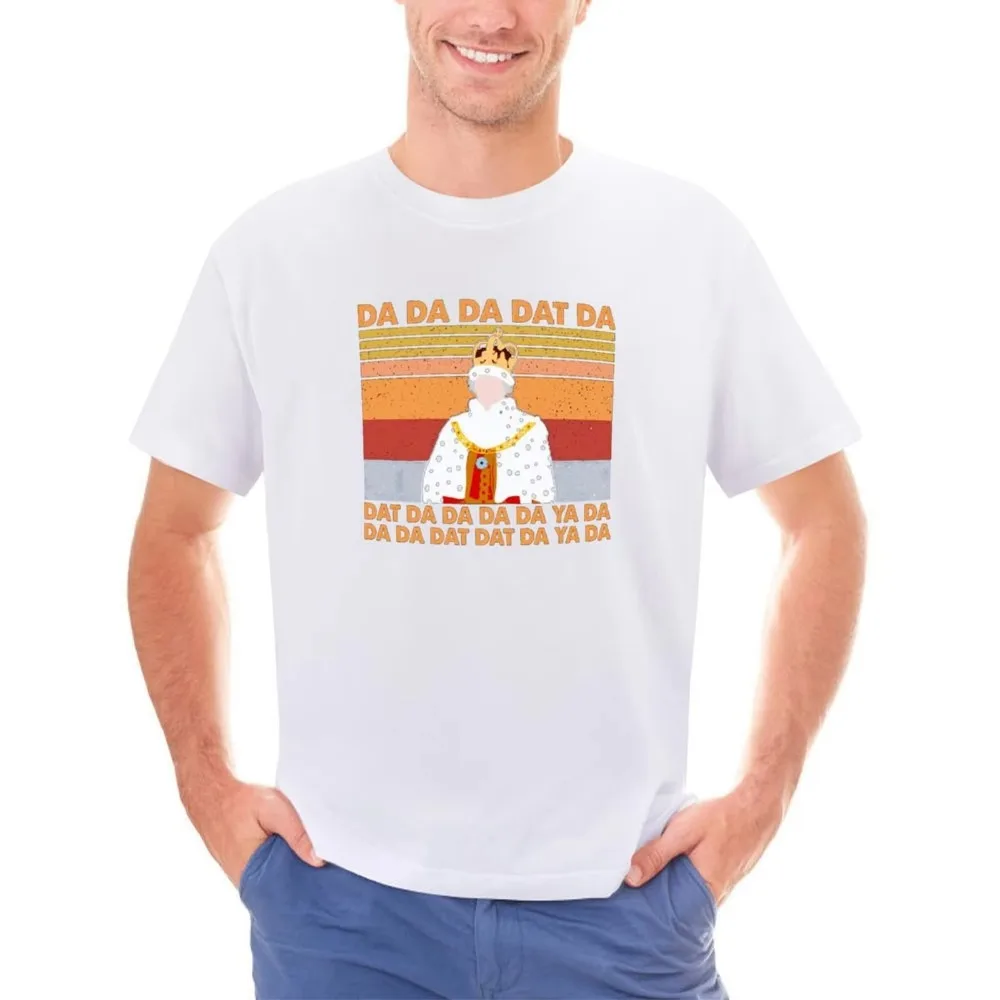 Alexander Hamilton Musical King Print T Shirts George Hamilton Chorus Da Da Hip Hop T-shirt Summer Cotton Tees Oversized T Shirt