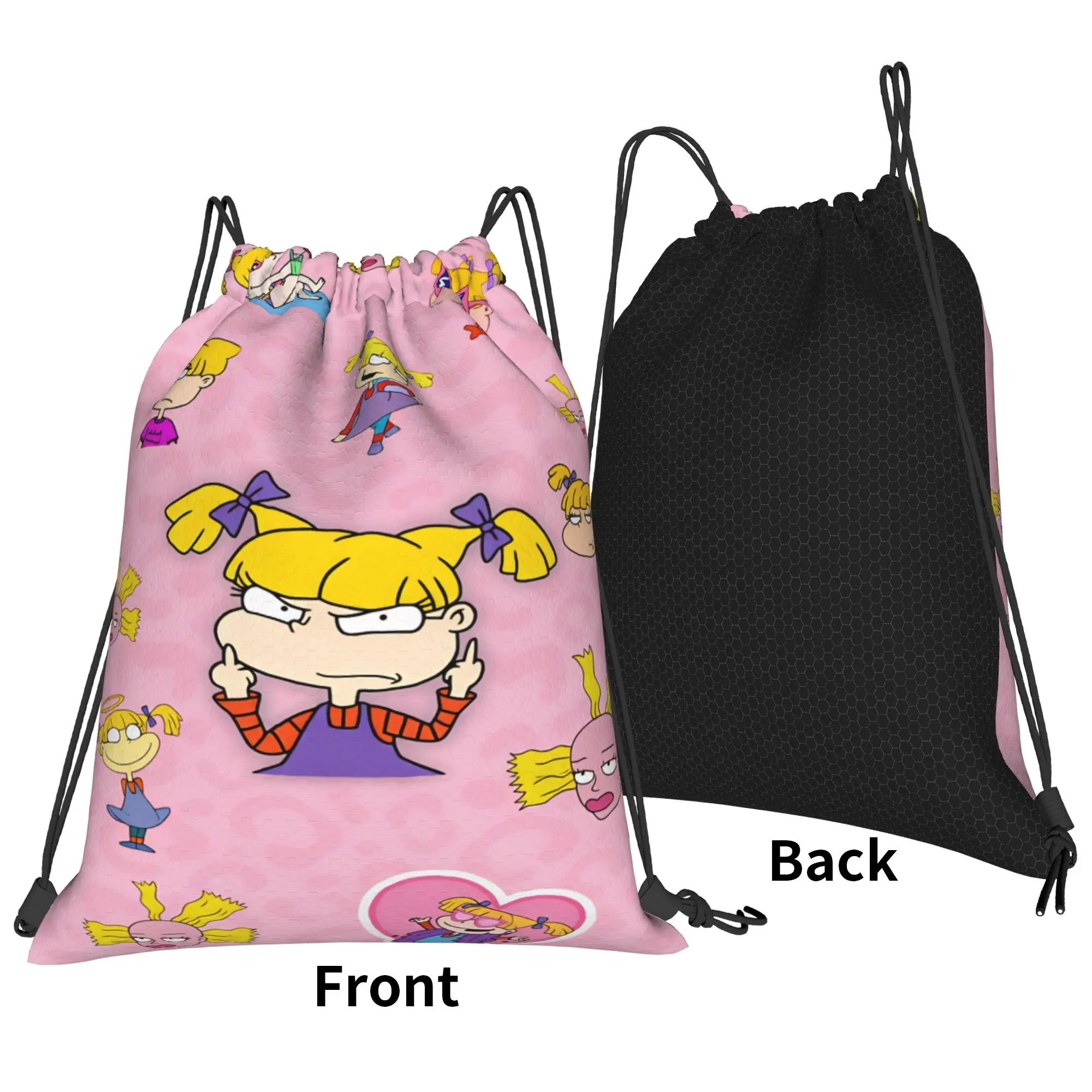 Drawstring Bag Rugrat Character Backpack  Waterproof Waterproof Football Gym Sackpack String Bags For Men