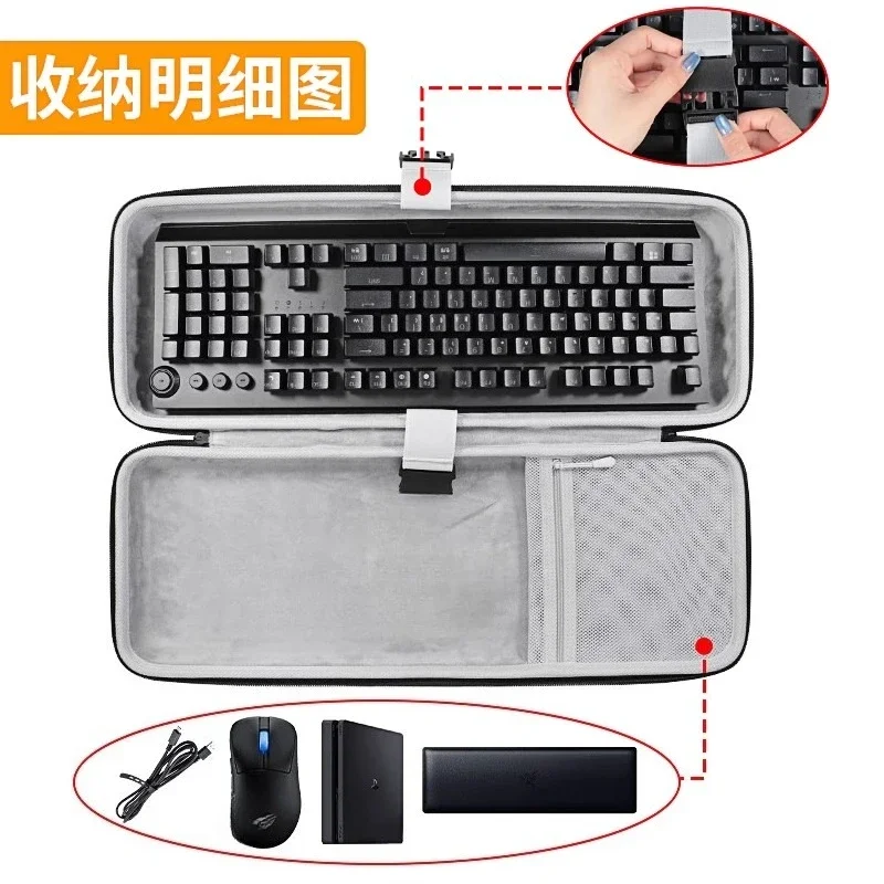 Xiaoqiao mechanical keyboard storage bag, Xiaoshun 100 low axis keyboard bag, case protective box, anti-drop and wear-resistant.