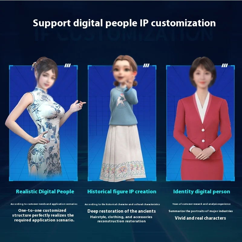 Custom-built LED Displays With Waterproof Protection AI Holographic Indoor Digital Signage 3D Virtual Interactive Transparent LC