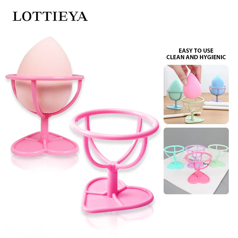 Makeup Sponge Storage Holder Cosmetics Puff Shelf Makeup Egg Powder Puff Metal Drying Rack Bracket Makeup Tools Accessories