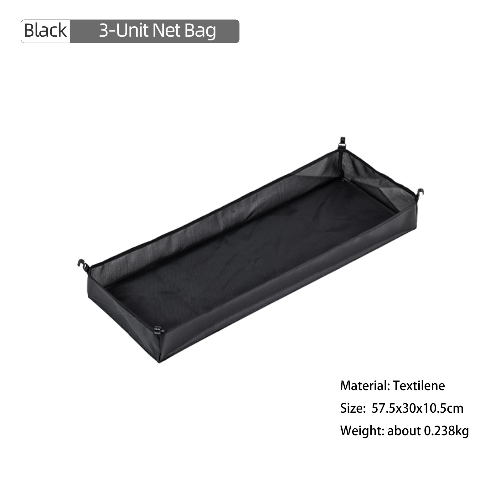 BISINNA IGT Tafelaccessoires Uitbreidbare tafel met halve eenheid Opbergrek Lampenpaal Netzak BBQ Picknick Multifunctionele kampeerbenodigdheden