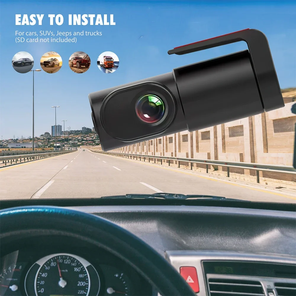 Dashcam mit Front- und Rückkamera 1080P, Mini HD Dashcam mit Nachtsicht und 170° ° Weitwinkel, Loop-Aufnahme für Auto, SUV – Detail 6