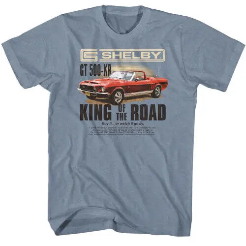 Carroll Shelby King Mag Ad 2 Vintage Indigo Heather T-Shirt