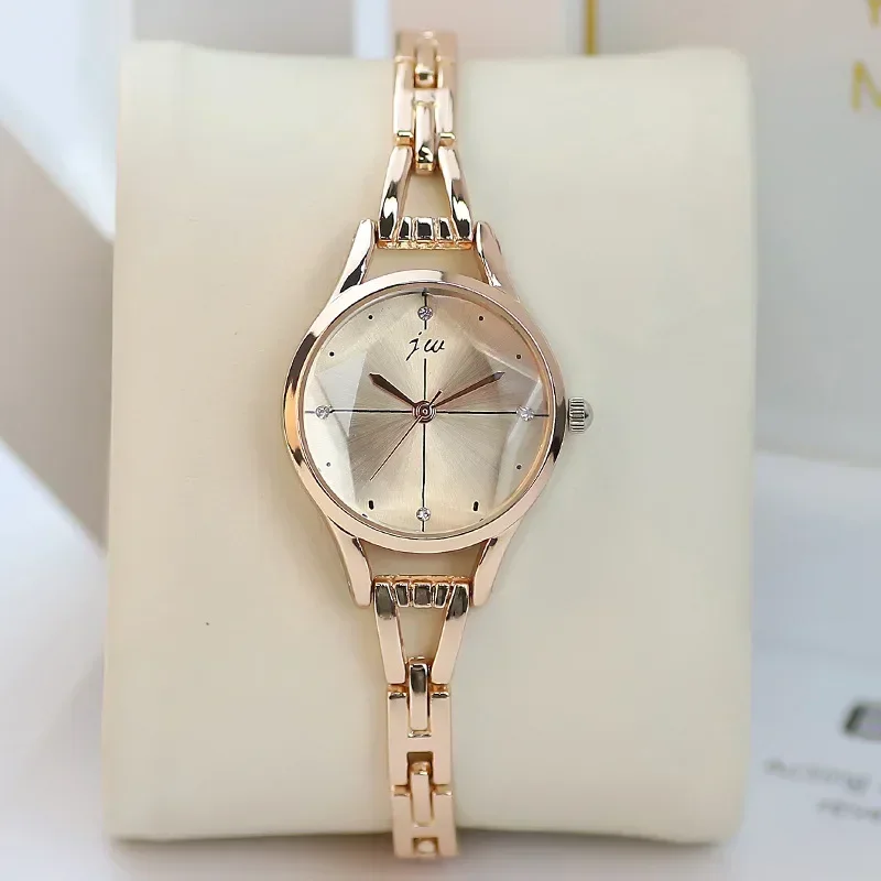 

Luxury Bracelet Watch for Women Elegant Ladies Wrist Watches Rhinestone Simple Fashion Female Quartz Relogio Feminino No Box