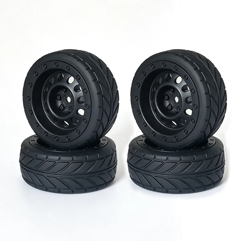 1/10 Racing Tires 65MM Rally Rubber Tyre 12mm Hex for Tamiya TT01 TT02 XV01 XV02 PTG-2 TA06 HSP HPI Kyosho RC Car Upgrade Parts