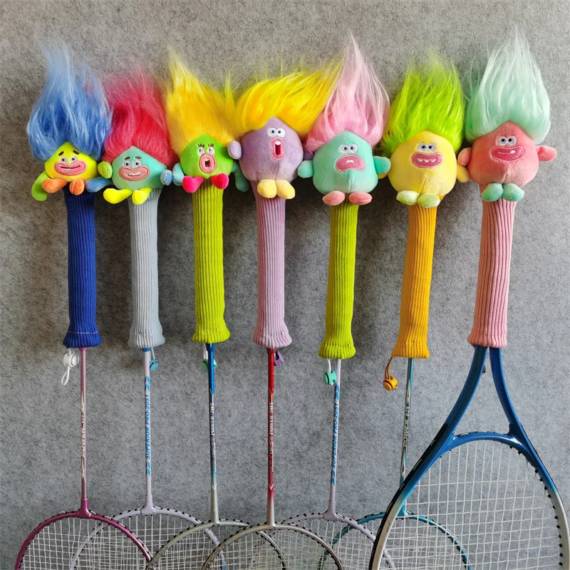 Dopamine-Juste de poignée de raquette de badminton Genie, protège-poignées en peluche, cadeau artisanal