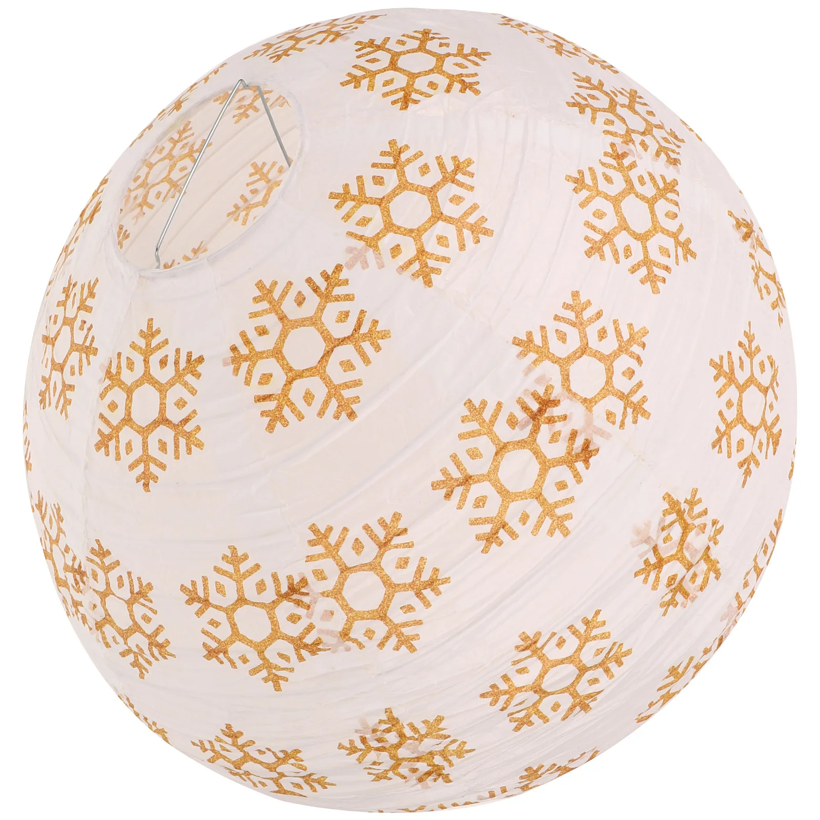 

Christmas Paper Lantern Snowflake Printing Round Hanging Lanterns For Party Home Garden Decoration Xmas Party Decor